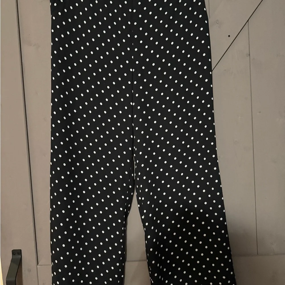 Polka Dot Women's Flowy Pants - Picture 2 of 5